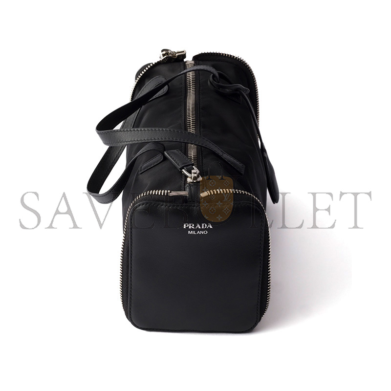 PRADA RE-NYLON AND LEATHER FOLDABLE MINI DUFFEL BAG 1TT348 (11.5*10cm)